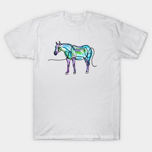 Single Line Horse T-Shirt